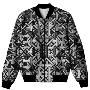 Geometric pattern all over printed jacket AO-JACKET-08 price in Pakistan